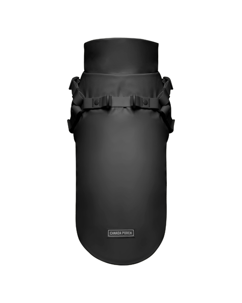 2-In-1 Dog Harness Raincoat in Black