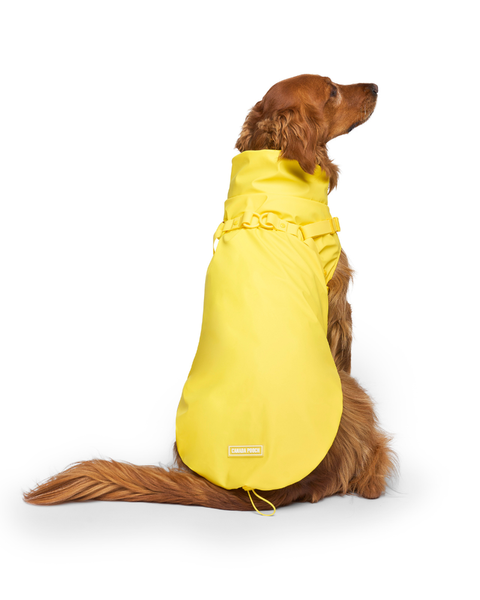2-In-1 Dog Harness Raincoat in Yellow
