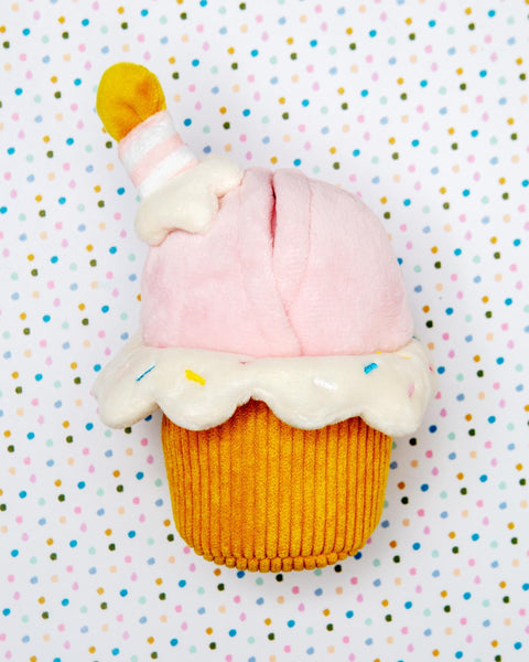 2-in-1 Cupcake Interactive Bounce Dog Toy
