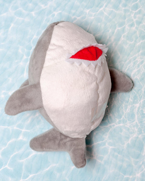 3-in-1 Prickles the Great White Shark + Fish + Squeaky Ball Dog Toy