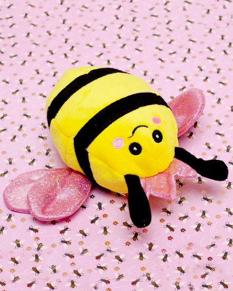 2-in-1 Queen Bee + Baby Bee Squeaky Dog Toy (FINAL SALE)